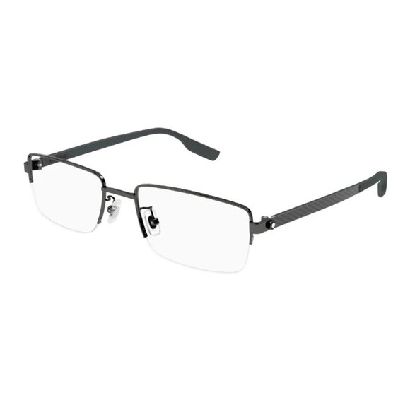 NEW  MONTBLANC EYEGLASSES GREY MEN EYEWEAR MONTBLANC MB0188O 006 - Picture 1 of 3